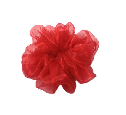 Büyük Organze Scrunchie - Yumuşak Dokulu Saç Tokası