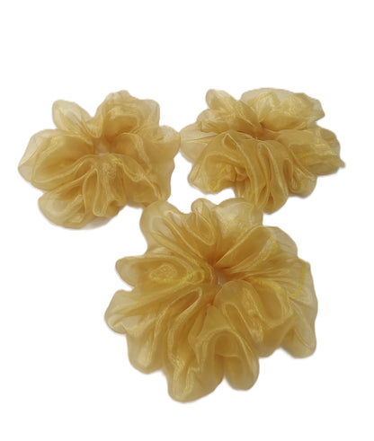 Büyük Organze Scrunchie - Yumuşak Dokulu Saç Tokası