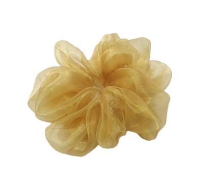 Büyük Organze Scrunchie - Yumuşak Dokulu Saç Tokası