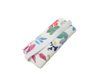 Çiçek Desenli Lastikli Defter Üstü Kalemlik – Dijital Baskılı Kumaş