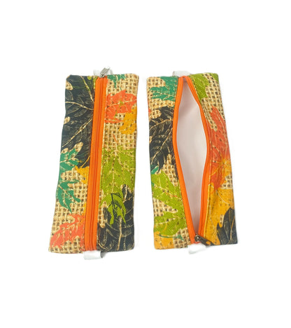 Yaprak Desenli Defter Kalemliği - Lastikli Tasarım