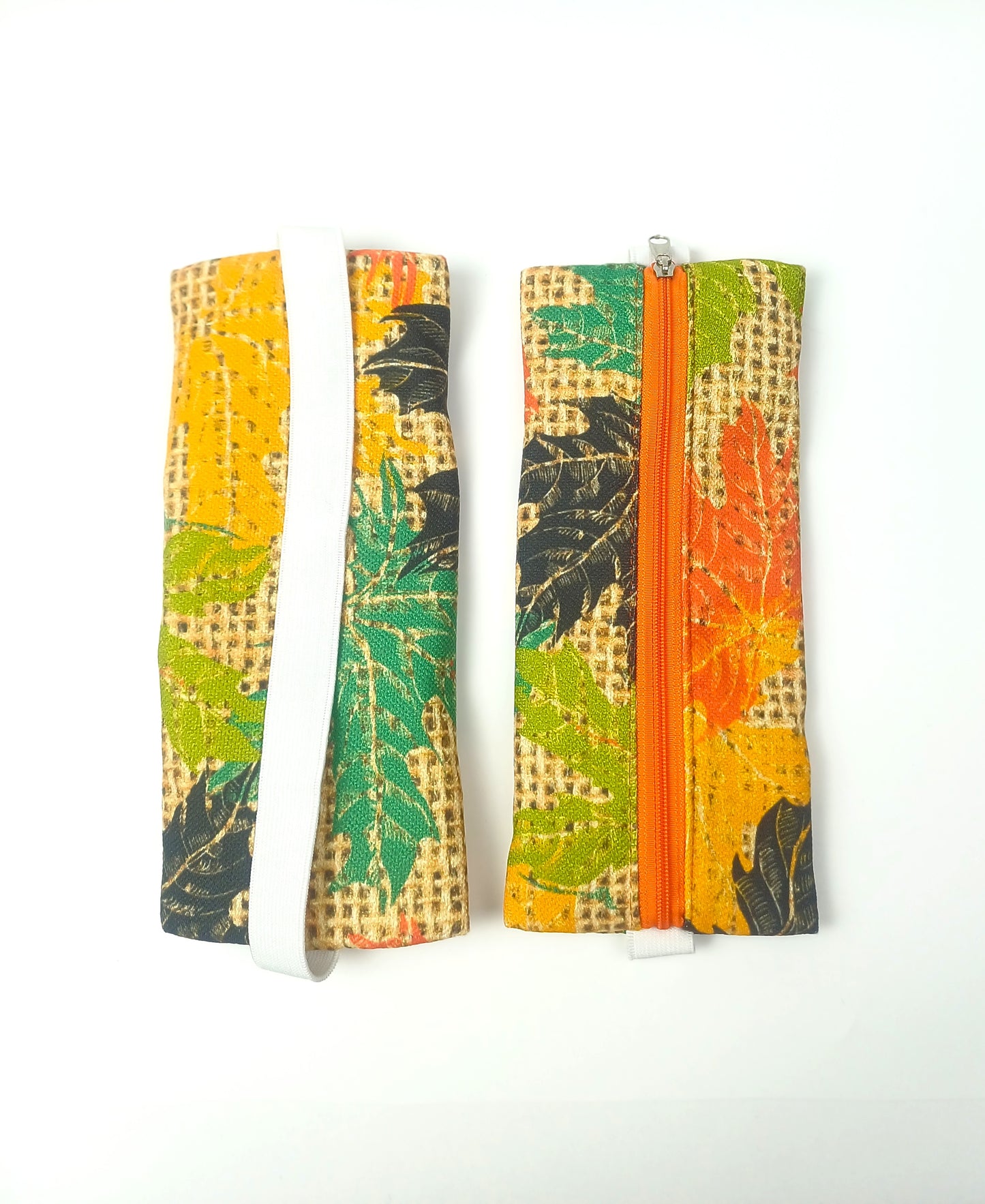 Yaprak Desenli Defter Kalemliği - Lastikli Tasarım