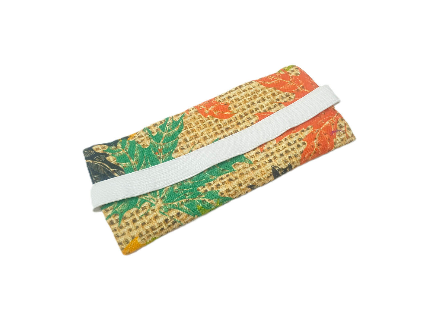 Yaprak Desenli Defter Kalemliği - Lastikli Tasarım