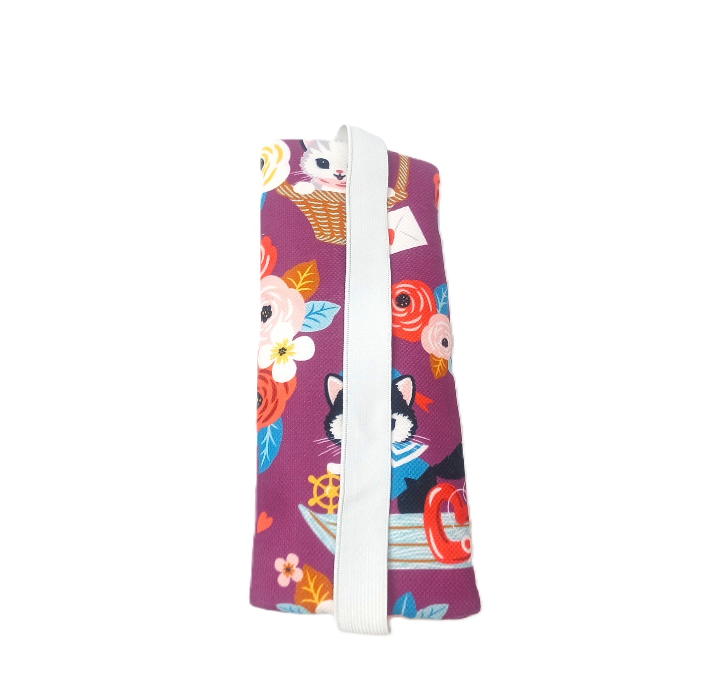 BloomCat Dijital Baskı Lastikli Defter Üstü Kalemlik